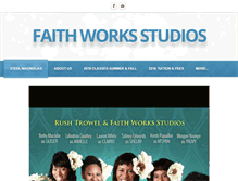 Tablet Screenshot of faithworks-studios.com